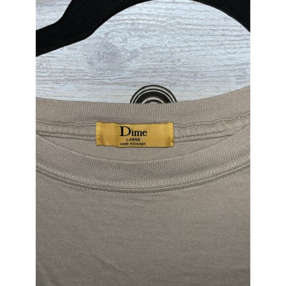 Dime Tan Abstract T-Shirt - Made in Canada - L - Picture 2 of 3